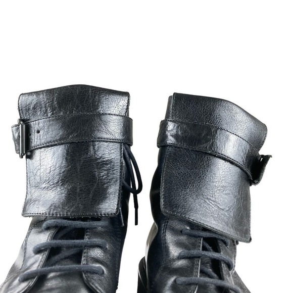 Ann Demeulemeester Buckle Lace Up Combat Boots - Picture 6 of 13